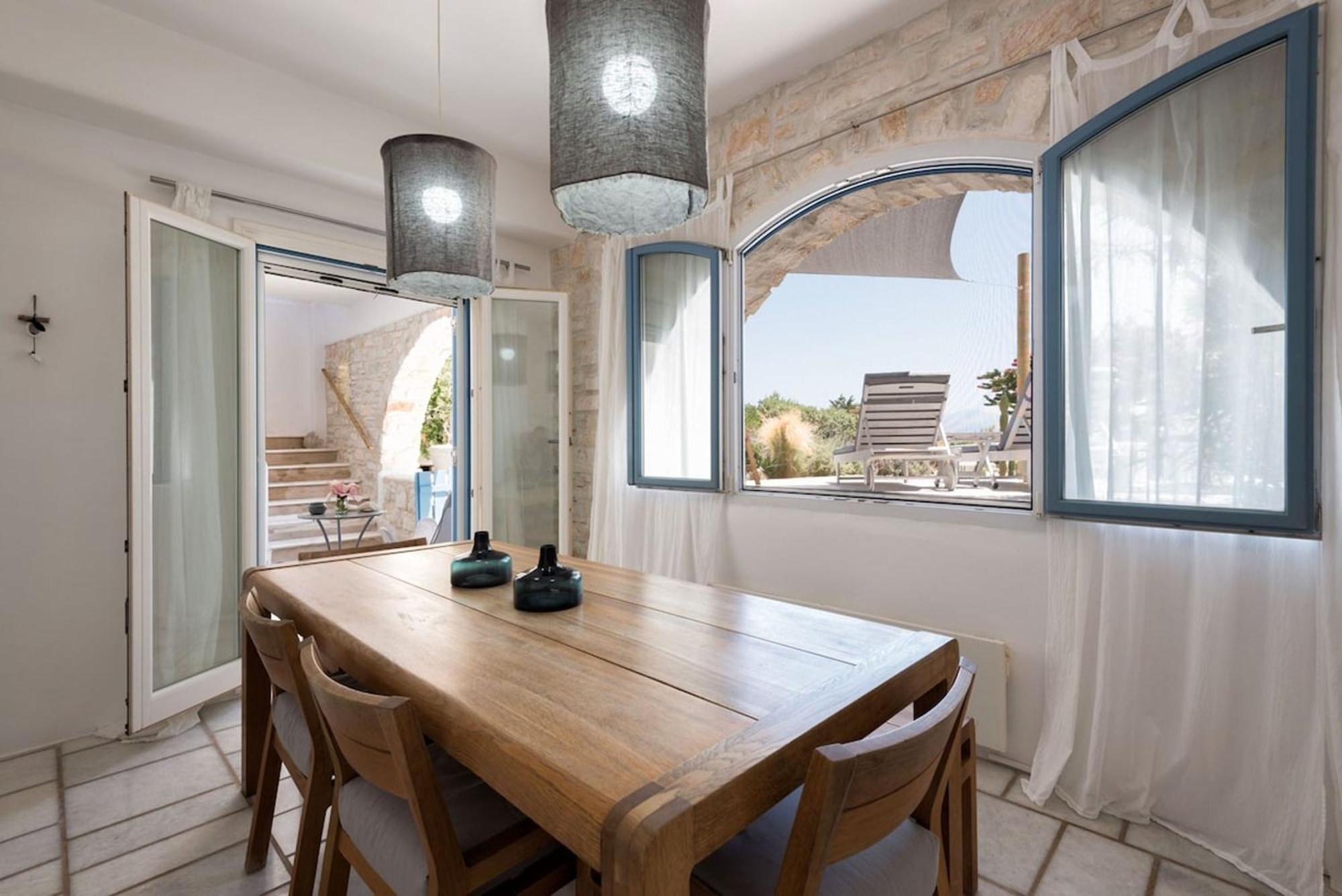 Island Magic - Seaview Villa With Jacuzzi Pool Ambelas Bagian luar foto