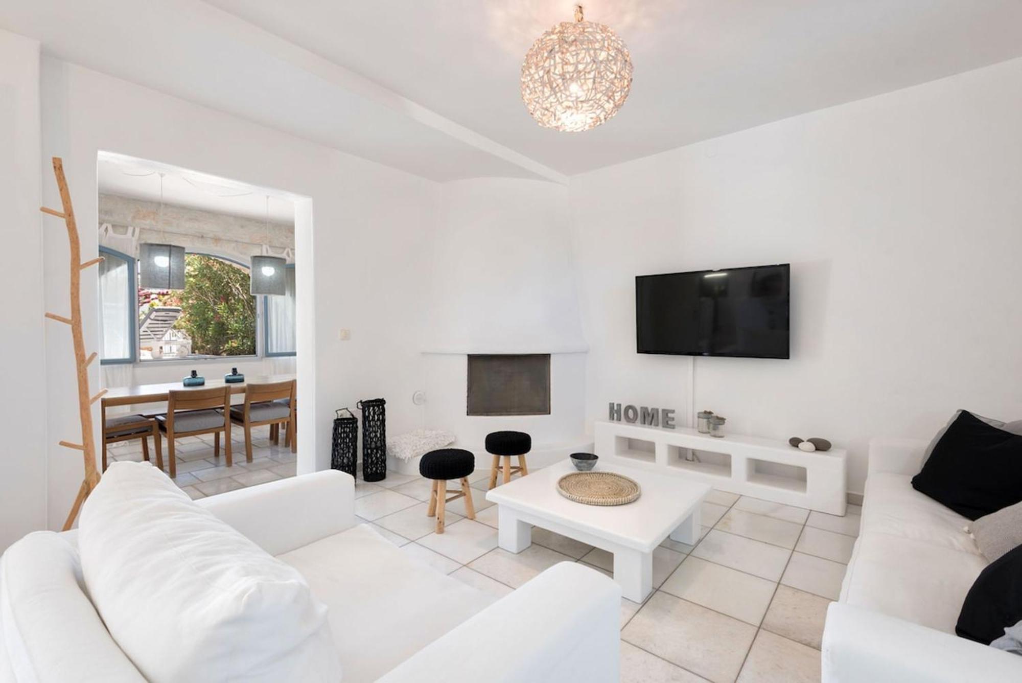Island Magic - Seaview Villa With Jacuzzi Pool Ambelas Bagian luar foto