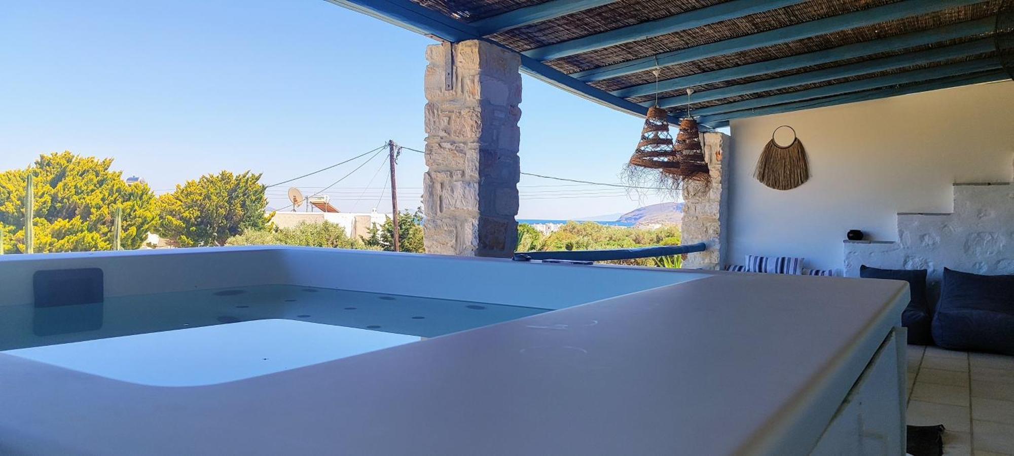 Island Magic - Seaview Villa With Jacuzzi Pool Ambelas Bagian luar foto