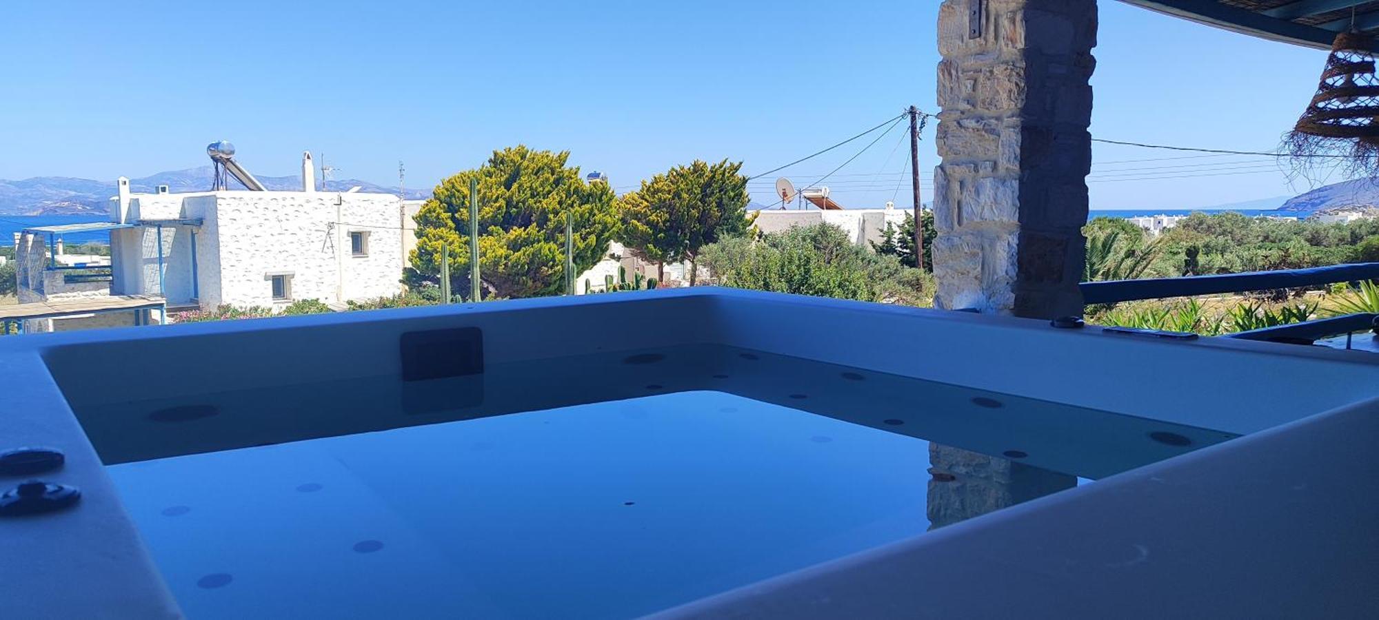 Island Magic - Seaview Villa With Jacuzzi Pool Ambelas Bagian luar foto